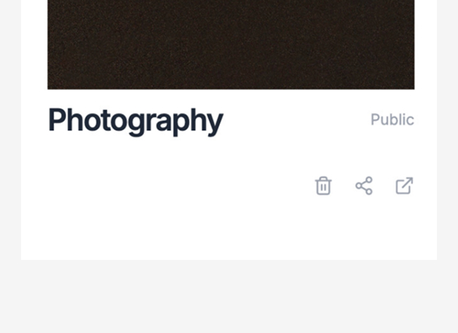 Create and share galleries